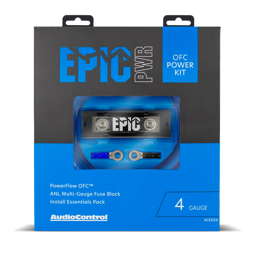 AudioControl Epic Series 0 Gauge OFC Wiring Kit for Car Audio Amplifiers