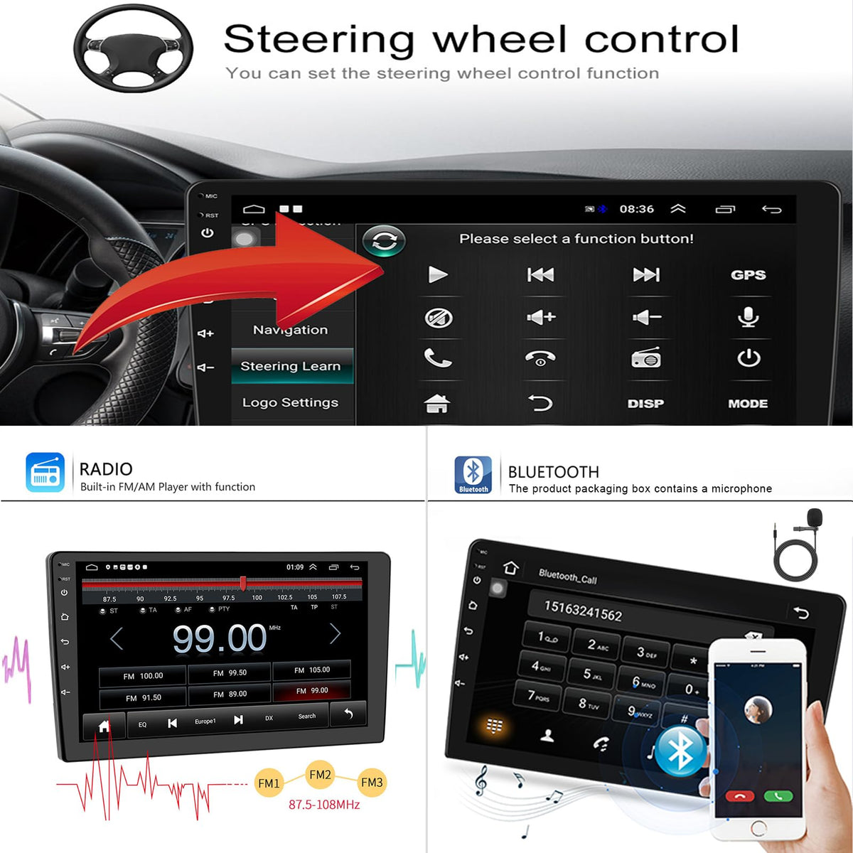 13 Car Radio Stereo for Mazda CX-5 CX5 2017-2020 - 9" IPS Touch Screen, Upgrade Dash Kit with CarPlay & Android Auto, GPS Navigation, Bluetooth 5.0, WiFi, SWC, 5G, DSP