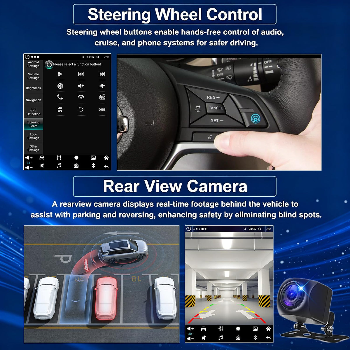 Android 15 Car Radio for Ford F150 2004-2008 Wireless CarPlay Android Auto