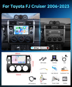 8 Core 6G+128G Android 15 Car Stereo Radio for Toyota FJ Cruiser 2006-2023