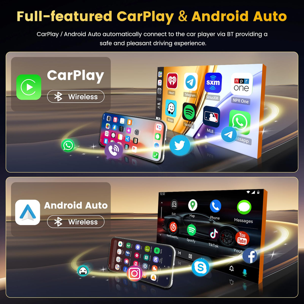 [Fuluku] 4+128GB 9" Android 15 Car Radio for Hyundai Sonata 2015-2017(LHD)
