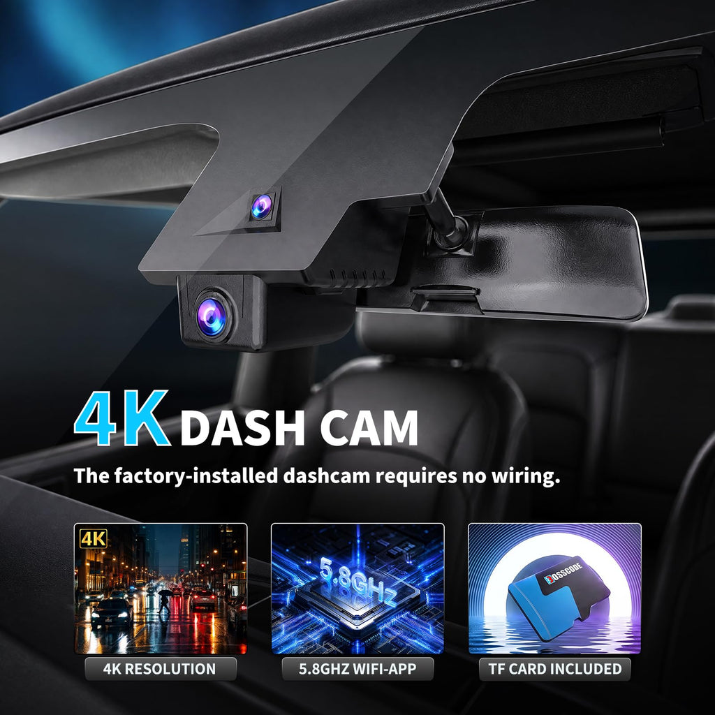 Front 4K Dash Cam for Ford Bronco & Raptor 2021-2024 (Not for Bronco Sport)