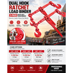 Manual Load Binder with Double Hooks for Equipment, Spec C