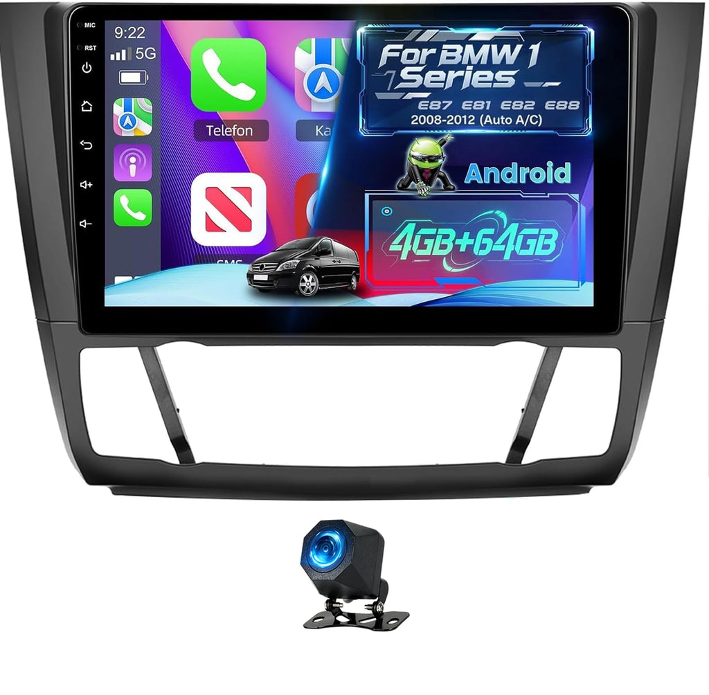Android Car Stereo for BMW 1 Series E87 E81 E82 E88 2008-2012 (Auto A/C)