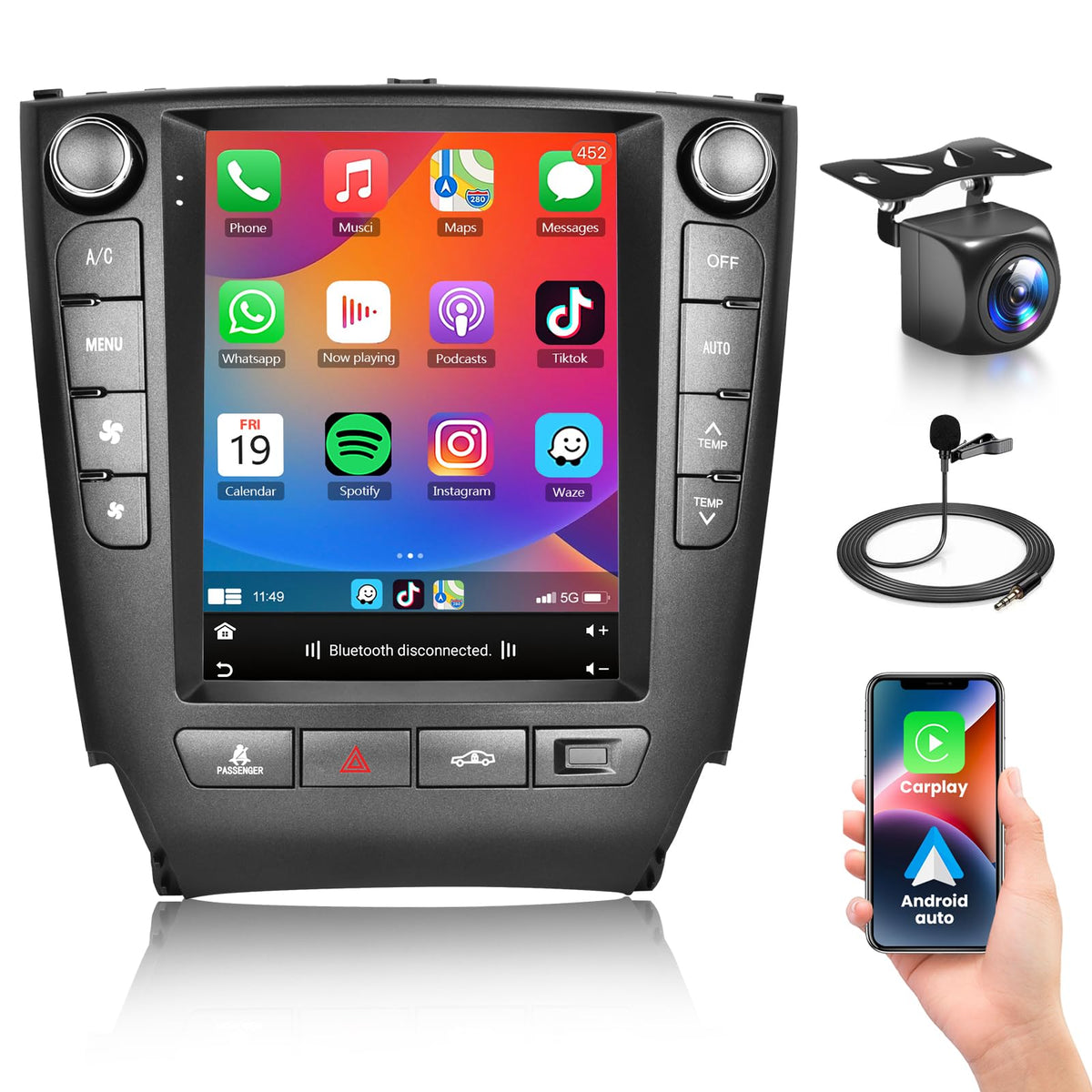 [4G+64G] Car Radio for Lexus IS250 IS300 IS350 2006-2012