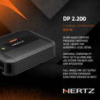 Hertz DP 2.200 AB-Class Stereo Amplifier 110 WRMS x 2 at 2Ω