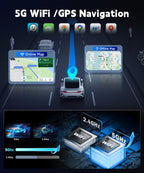 [4G+128G] Car Stereo for Toyota Sienna 2010-2014 with 5GWiFi/Android 15/Wireless Carplay Android Auto,9" Incell Touch Screen Radio,GPS/EQ DSP/Bluetooth5.0/SWC/AHD Backup Camera