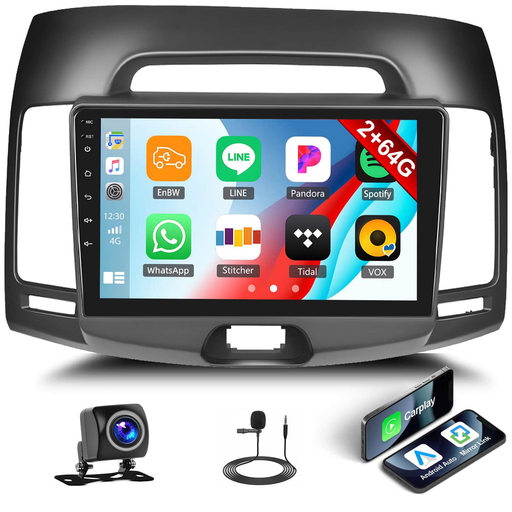 [6+128G] 8-Core Android 15 Car Radio Stereo for Hyundai 2007-2010