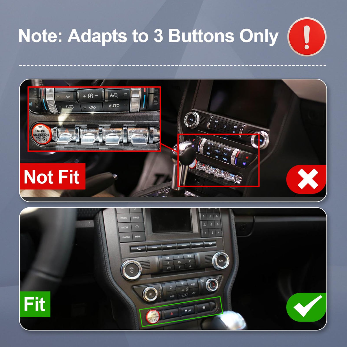 4+64GB 9 Inch Touchscreen Android 14 Car Radio Stereo for Ford Mustang 2015-2020 with CarPlay/Android Auto Car Radio, Support WiFi 6, Bluetooth,5.4, Backup Camera, SWC