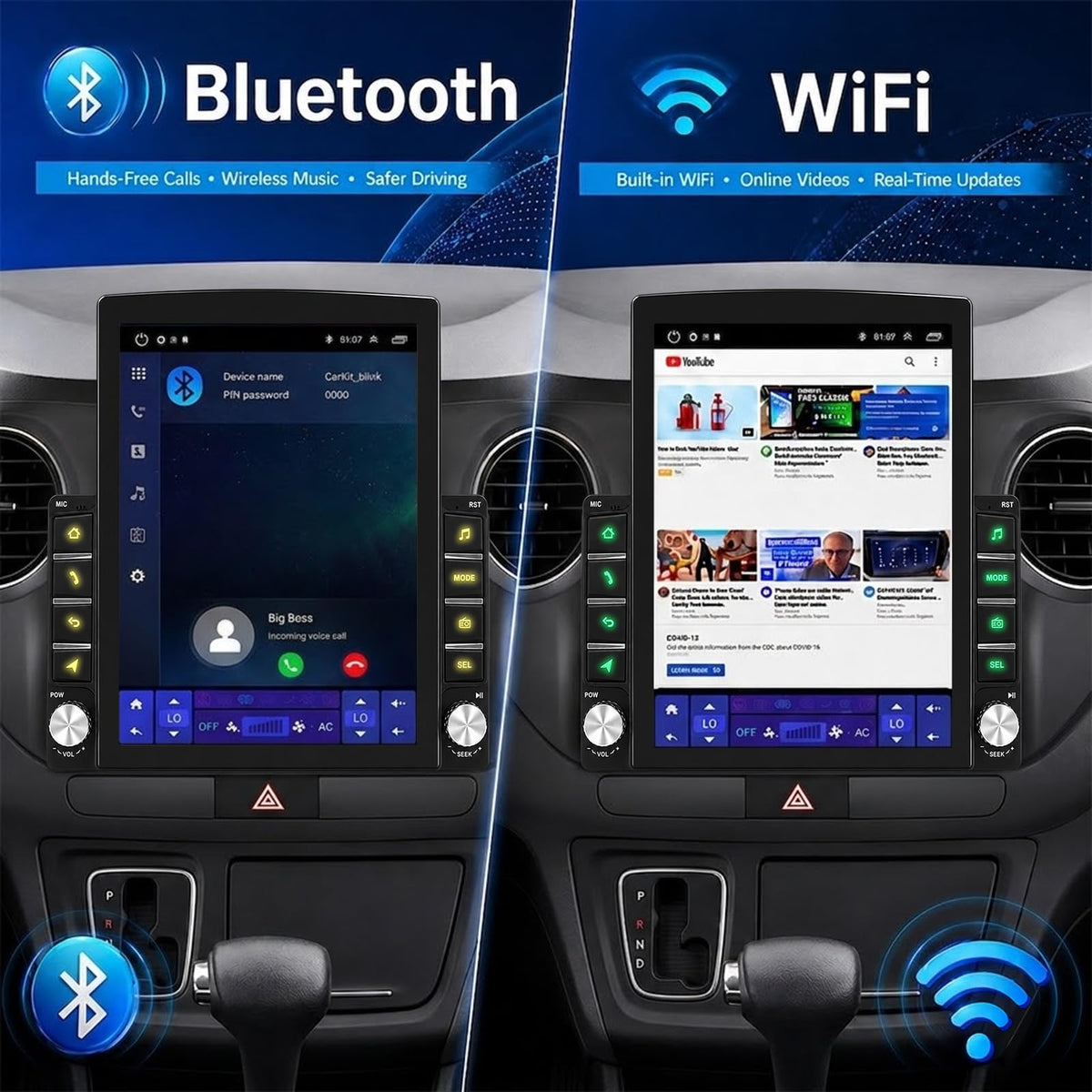 Android 15 Car Radio for Ford F150 2004-2008 Wireless CarPlay Android Auto
