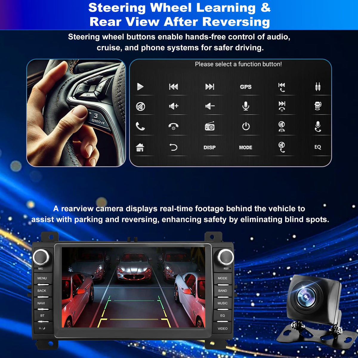 5GWiFi Car Radio for Jeep Grand Cherokee 2011-2013, Dodge Durango 2011-2013