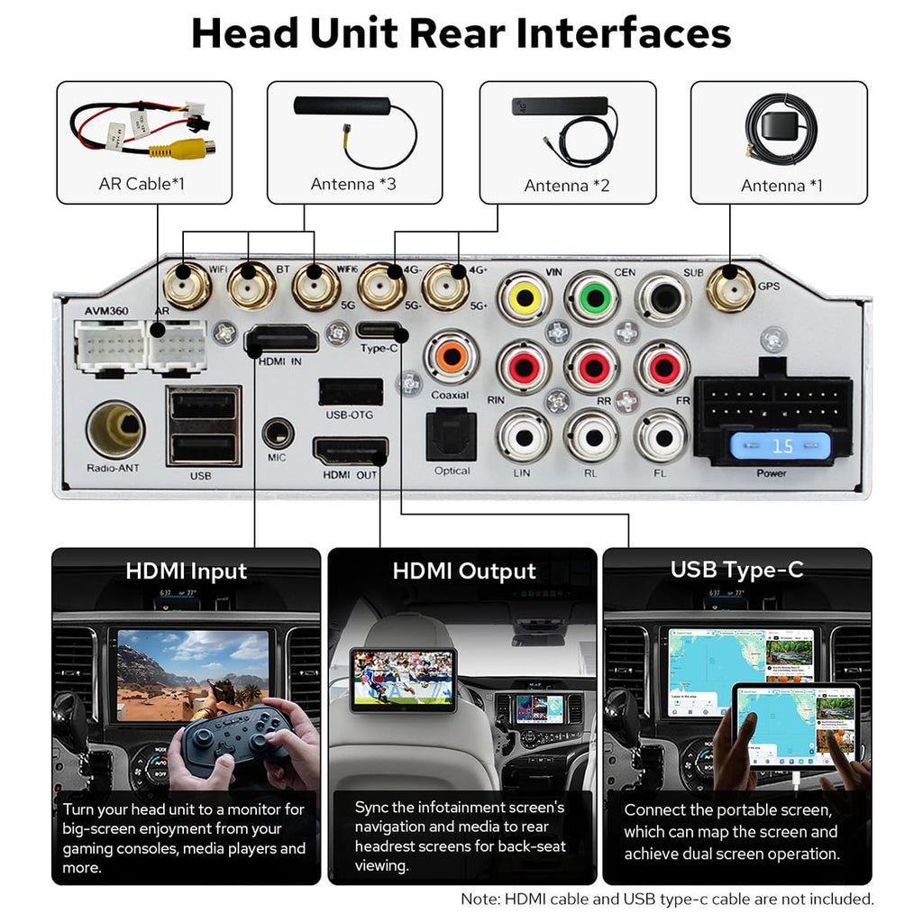 JOYING Car Radio for Toyota Sienna 2011-2014 Android 13 Head Unit 9.5" 2K QLED Touch Screen Car Stereo 12GB+256GB with Carplay & Android Auto, GPS Navigation, Bluetooth, SWC, AM/FM(JY-TT176N12)