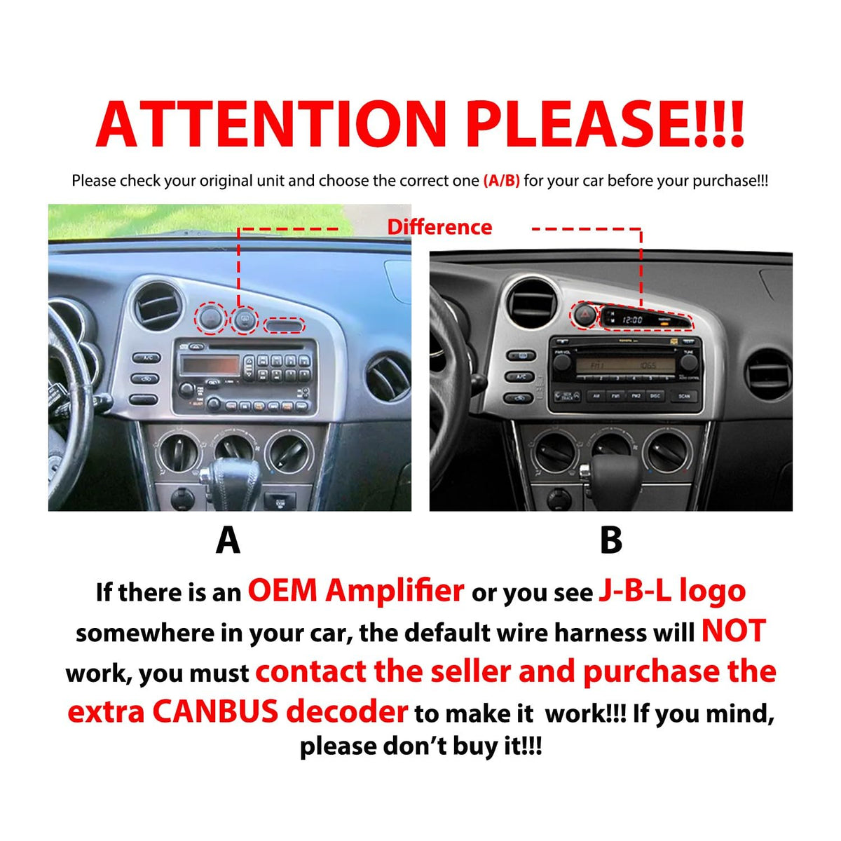 For Toyota Corolla Matrix For Pontiac Vibe 2003-2008 Display Knobs CarPlay/Android Auto Autoradio Android Radio Navigation Stereo Player GPS 10.1" QLED Touch Screen Headunit Tablet Quad Core 2G+64G（B）