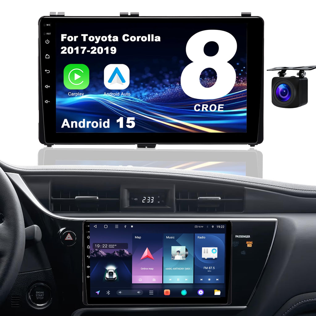 6GB RAM & 128GB ROM Plug & Play for Toyota Corolla Radio 2017-2019