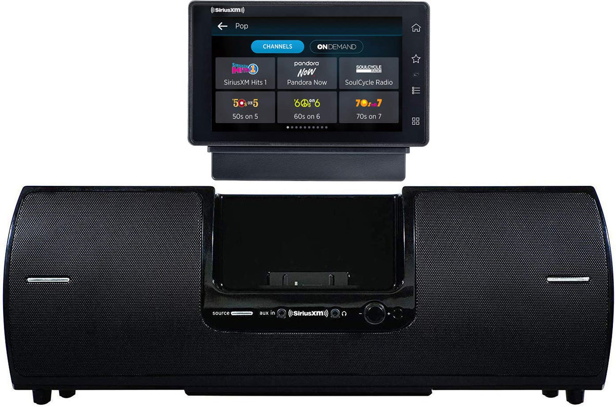 SiriusXM SXSD2 Portable Speaker Dock Audio System & SiriusXM SXEZR1V1 Onyx EZR Satellite Radio with Vehicle Kit with Get 3 Free Months Service with Subscription (Bundle)