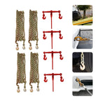 5/16"-3/8"Grade 70 Chain Transport Hauling Load Package Includes Binders and 5/16"×20ft Chains Safe Working Load