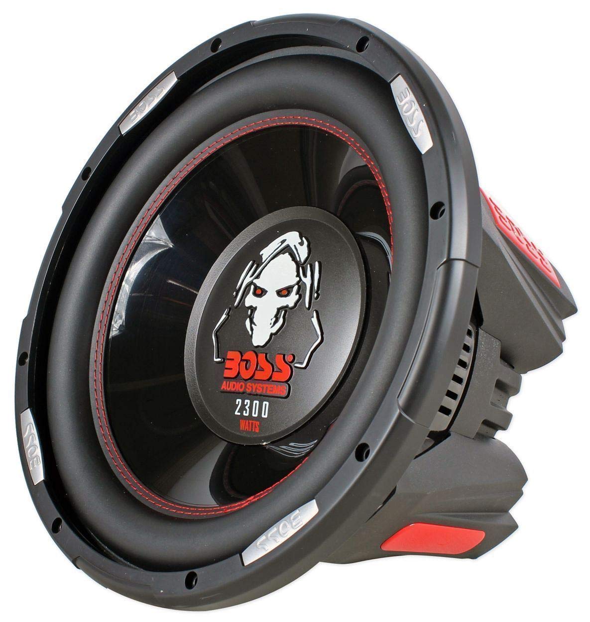 BOSS Audio P126DVC 12 Inch 2300 Watt Car Subwoofers with Dual Voice Coil and QBASS12 Q Power 12 Inch Dual Heavy Duty Vented Subwoofer Box Enclosure