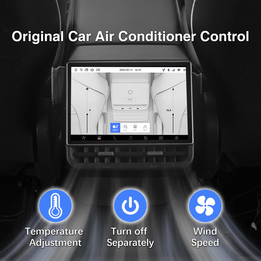8.66" Rear Screen Compatible with Tesla Model Y 2019-2024 & 3 2019-2023