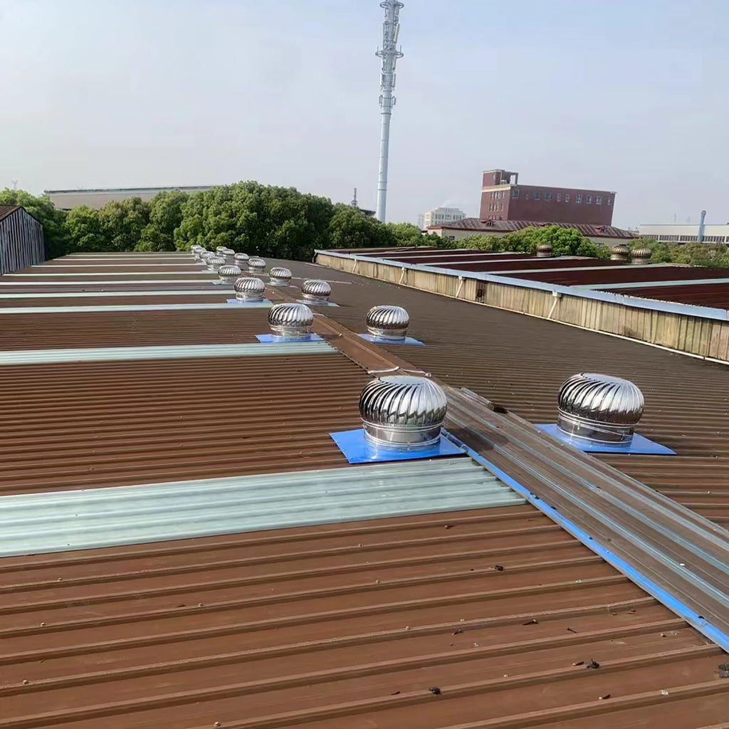 SARKEY Roof Turbines Ventilator, 304 Stainless Steel Rotating Ventilator Cap, Wind Rotating Chimney Cowl, Roof Rotating Exhaust Heat Dissipation Vents, Attic Air Vent Ventilating Fan(500mm/19.7in)