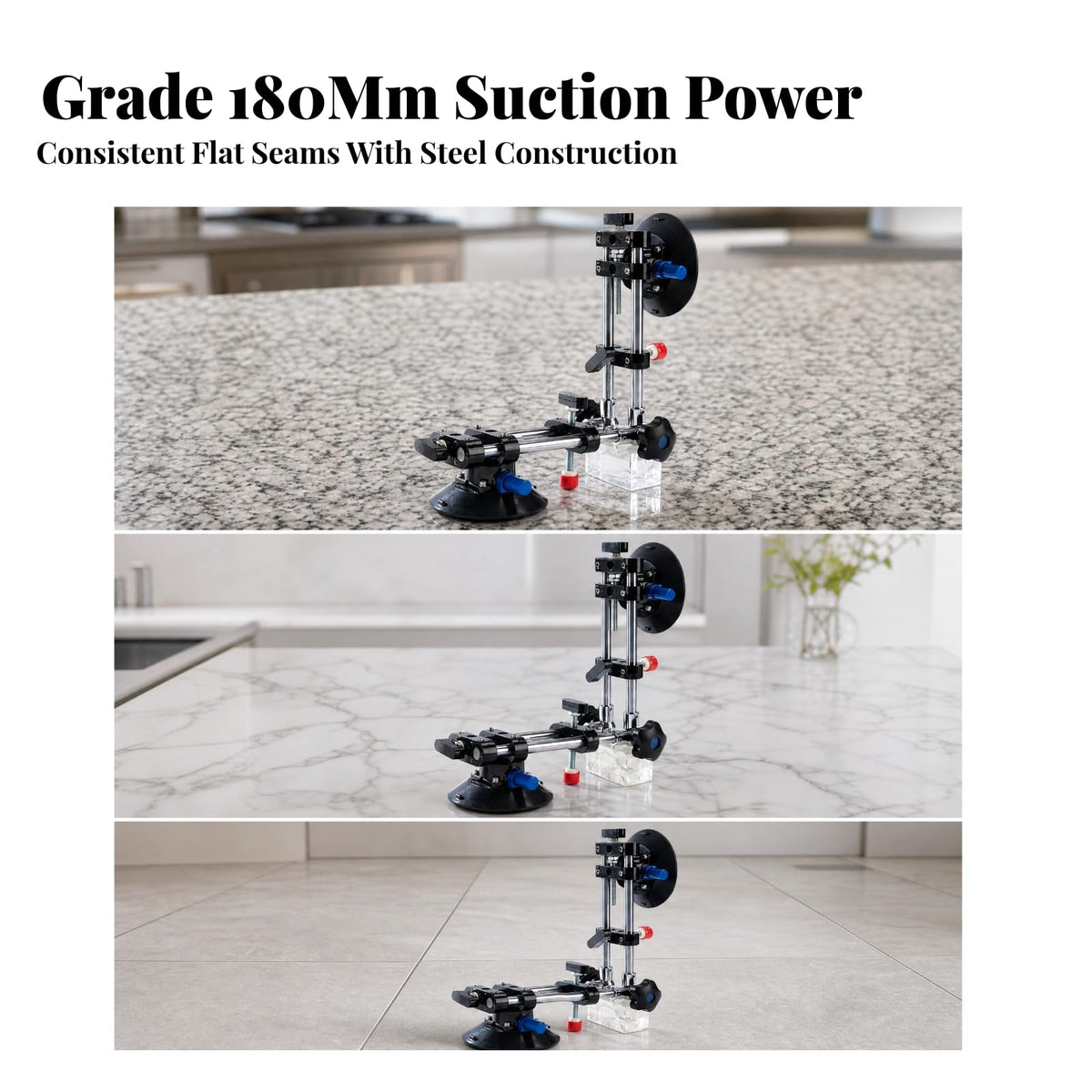 Heavy-Duty Countertop Leveler | Seam Setter with Suction Cups, Tabletop, Leveling Tool