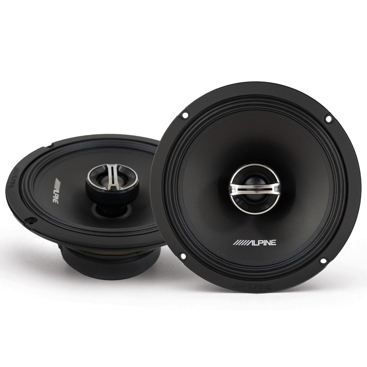 Alpine DM-65-G Coaxial and DM-65C-G Component 6.5-Inch Speakers with Grille Bundle
