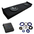 Alpine SWT-10S4 Dual 10" Sub Box S-A60M Amp Fits 2015-2025 F150 SuperCrew