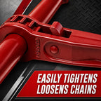 BXRTool US Chain Load Binder with Forged Grab Hooks ¼” – 5/16” -10 Pack - Heavy Duty - Chain Binder Tie Down - 2,600lbs WLL