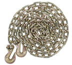 Mytee Products 4 Pack 5/16"- 3/8" Heavy Duty Hi-Viz Green Ratchet Chain Binder w/ 5/16" Grab Hook & 1/2" Slip Hook, 5,400 Lbs WLL & 4 Pack 5/16 Inch x 16 FT Grade 70 Binder Chain w/Clevis Grab Hooks