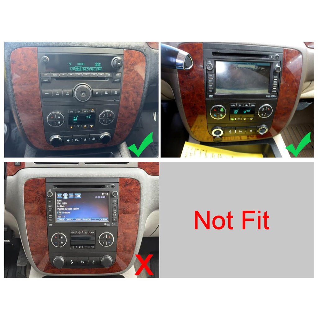 9.7‘’ Car Stereo Radio for Chevrolet Chevy Silverado Avalanche Suburban Tahoe 2007-2014, for GMC Sierra Yukon 2007-2013 with Wireless Carplay Android Auto, GPS, WiFi, BT, EQ, FM, SWC, MiC, Backup Cam