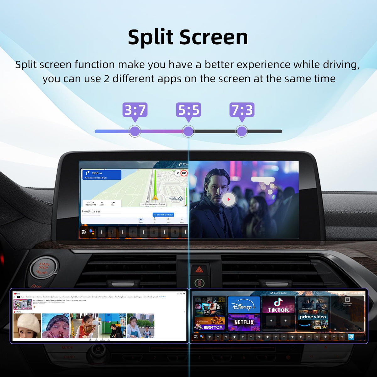 [8G+128G] Carplay Ai Box for BMW/Porsche/Other Cars,Magic Box Android 13