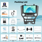 Car Radio for Ford Mustang 2015 2016 2017 2018 2019 2020, [2+64] 9 inch Android Touchscreen Stereo with Carplay/Android Auto, GPS Navigation, WiFi, Bluetooth 5.0, SWC, FM/RDS