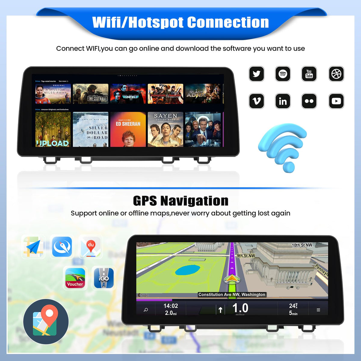 [4+64G] 8-Core 12.3 Inch Android 15 Car Stereo for Honda CRV 2017-2022