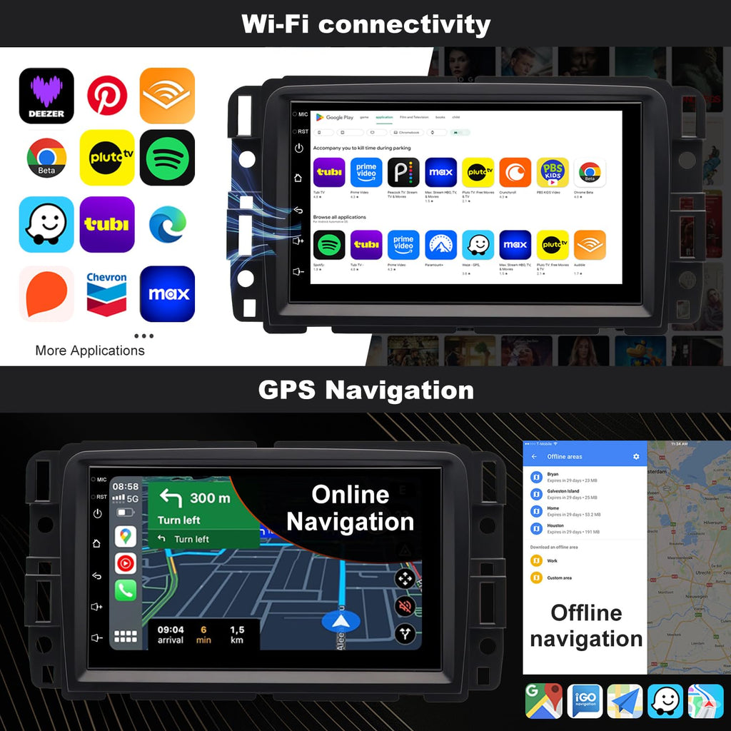 5GWiFi Car Radio for Buick Enclave GMC Acadia Chevy Traverse 2013-2017