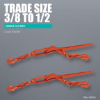 Teal Turtle Lever Load Binder, 3/8 to 1/2 Inch, 9200 Lb Capacity 2 Pack