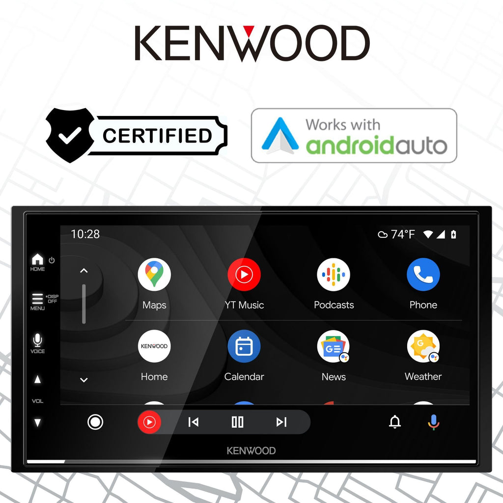 KENWOOD DMX8709S 6.8-Inch Capacitive Touch Screen, Car Stereo, Wireless CarPlay and Android Auto, Bluetooth, AM/FM Radio, MP3 Player, USB Port, Double DIN, 13-Band EQ, SiriusXM
