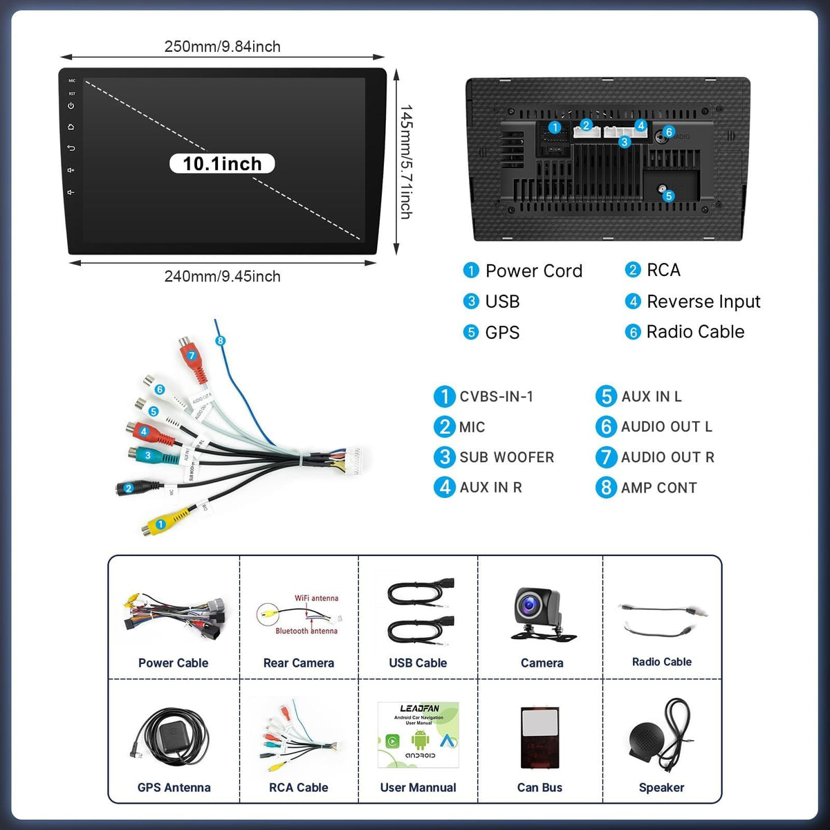 Car Stereo Radio for Chevrolet Silverado GMC Acadia Buick 2007-2013
