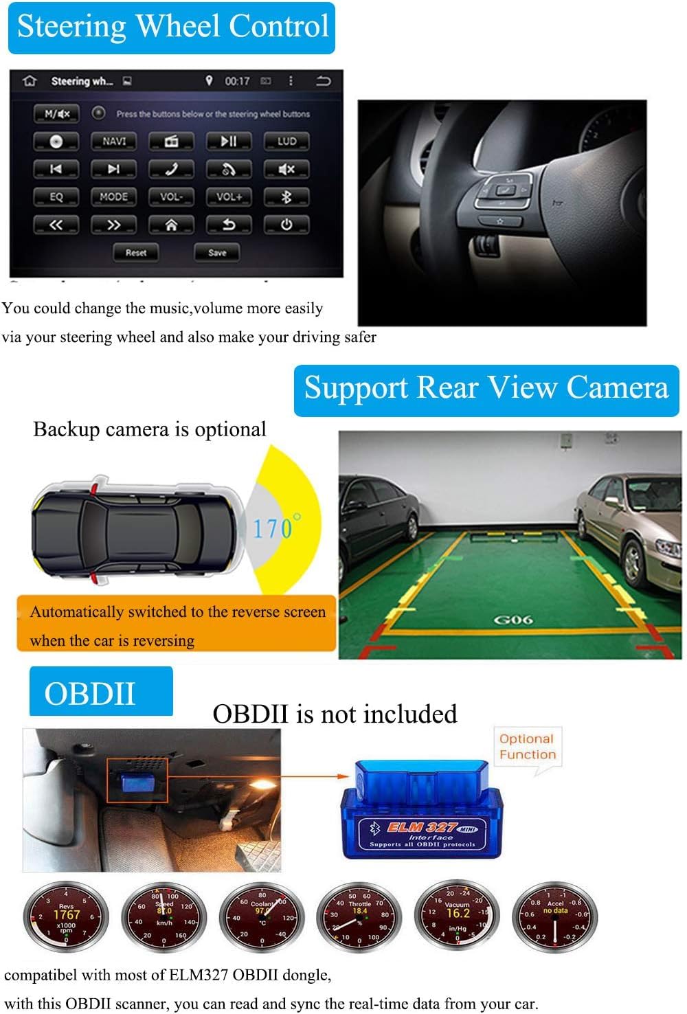 for Dodge RAM ProMaster 1500 2500 3500 2014-2022 Car Radio Stereo Carplay IPS Android Car Stereo 9" in-Dash Head Unit WiFi GPS Navigation Steering Wheel Control RAM 2G ROM 32G