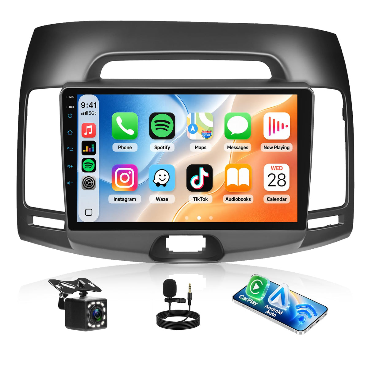 [6+128G] 8-Core Android 15 Car Radio Stereo for Hyundai 2007-2010