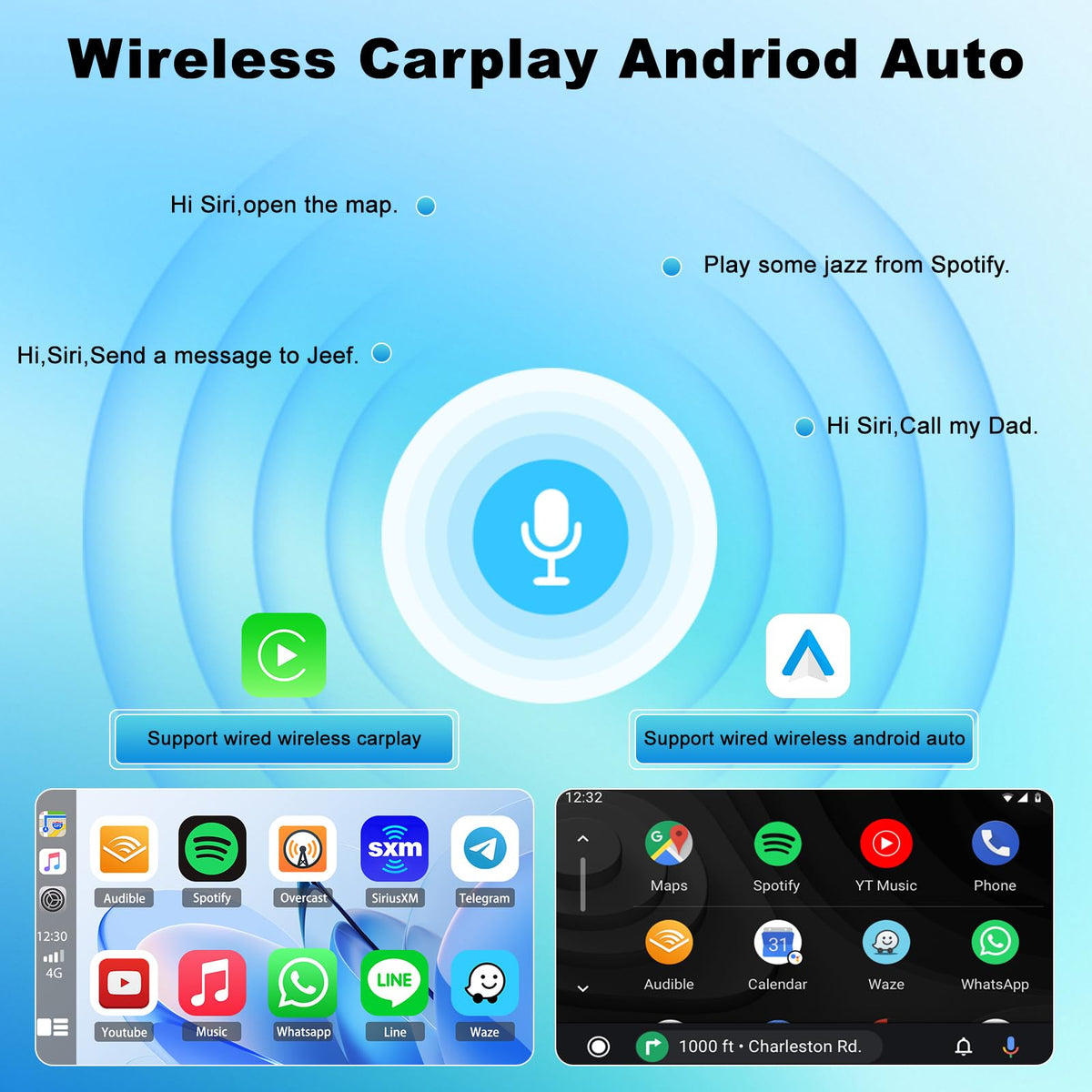 Car Radio Stereo for Toyota Sienna 2015-2018 GPS Navi Head Unit Car Player