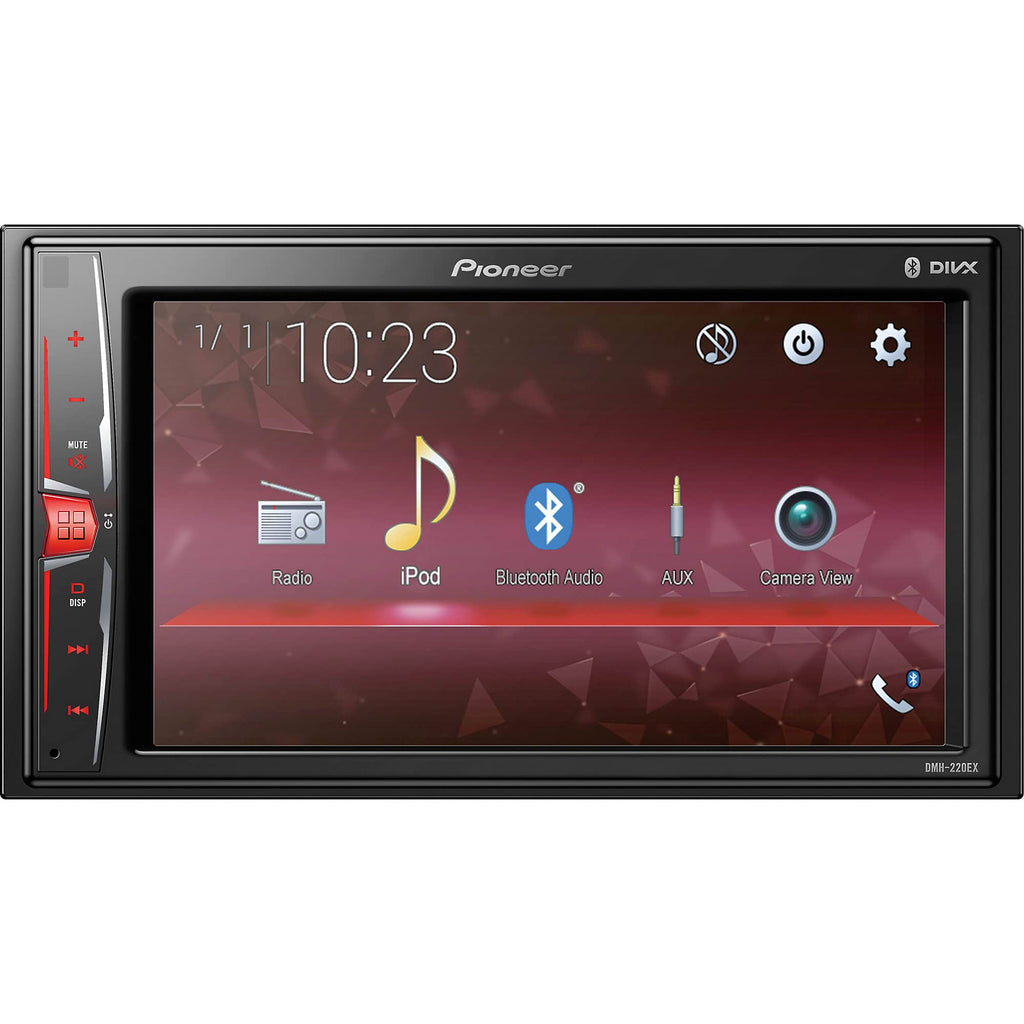 Pioneer DMH-220EX 6.2" Resistive Touchscreen, Bluetooth, Back-up Camera Ready - Digital Media Receiver
