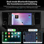 JOYING Car Radio for Toyota Sienna 2011-2014 Android 13 Head Unit 9.5" 2K QLED Touch Screen Car Stereo 12GB+256GB with Carplay & Android Auto, GPS Navigation, Bluetooth, SWC, AM/FM(JY-TT176N12)