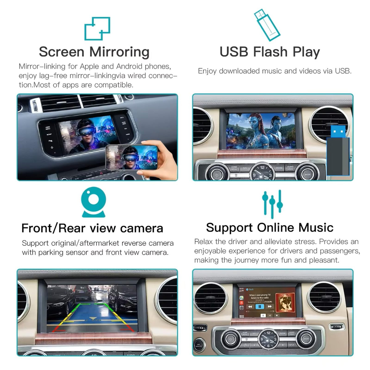 Wireless Carplay/Android Auto Module for Land Rover Jaguar Bosch System