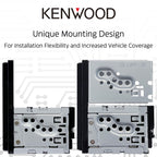 KENWOOD DMX5710S 6.8" Capacitive Touchscreen Digital Multimedia Receiver – Wireless Apple CarPlay, Android Auto, Bluetooth, iDatalink Maestro Ready