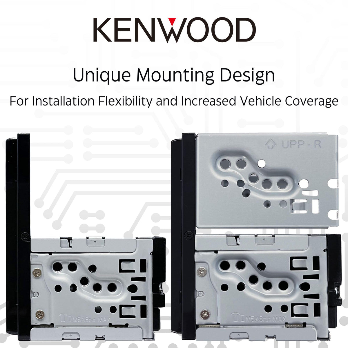 KENWOOD DMX5710S 6.8" Capacitive Touchscreen Digital Multimedia Receiver – Wireless Apple CarPlay, Android Auto, Bluetooth, iDatalink Maestro Ready