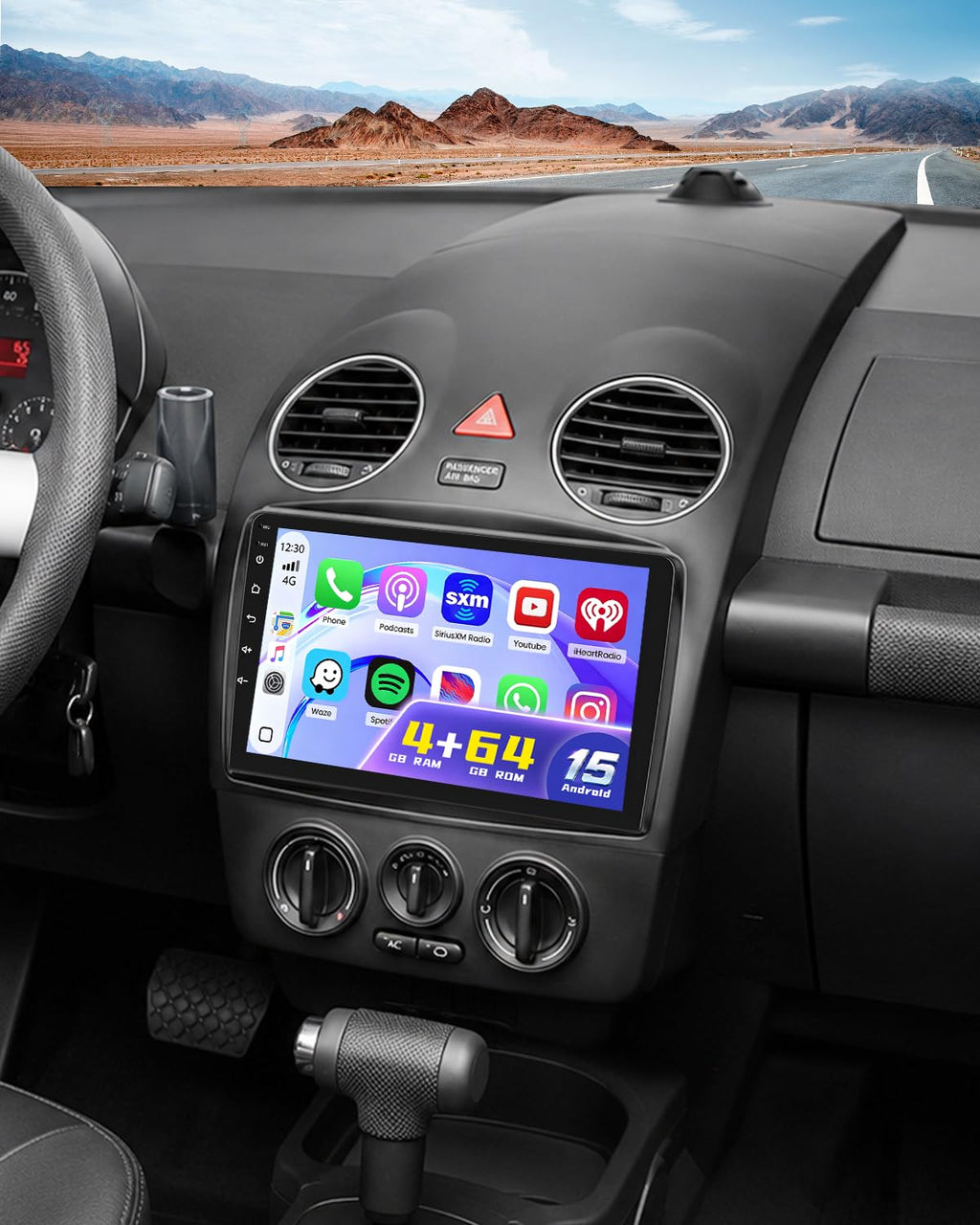 [DSP & EQ] 4+64G Android 15 Car Radio for VW Volkswagen Beetle 2004-2010