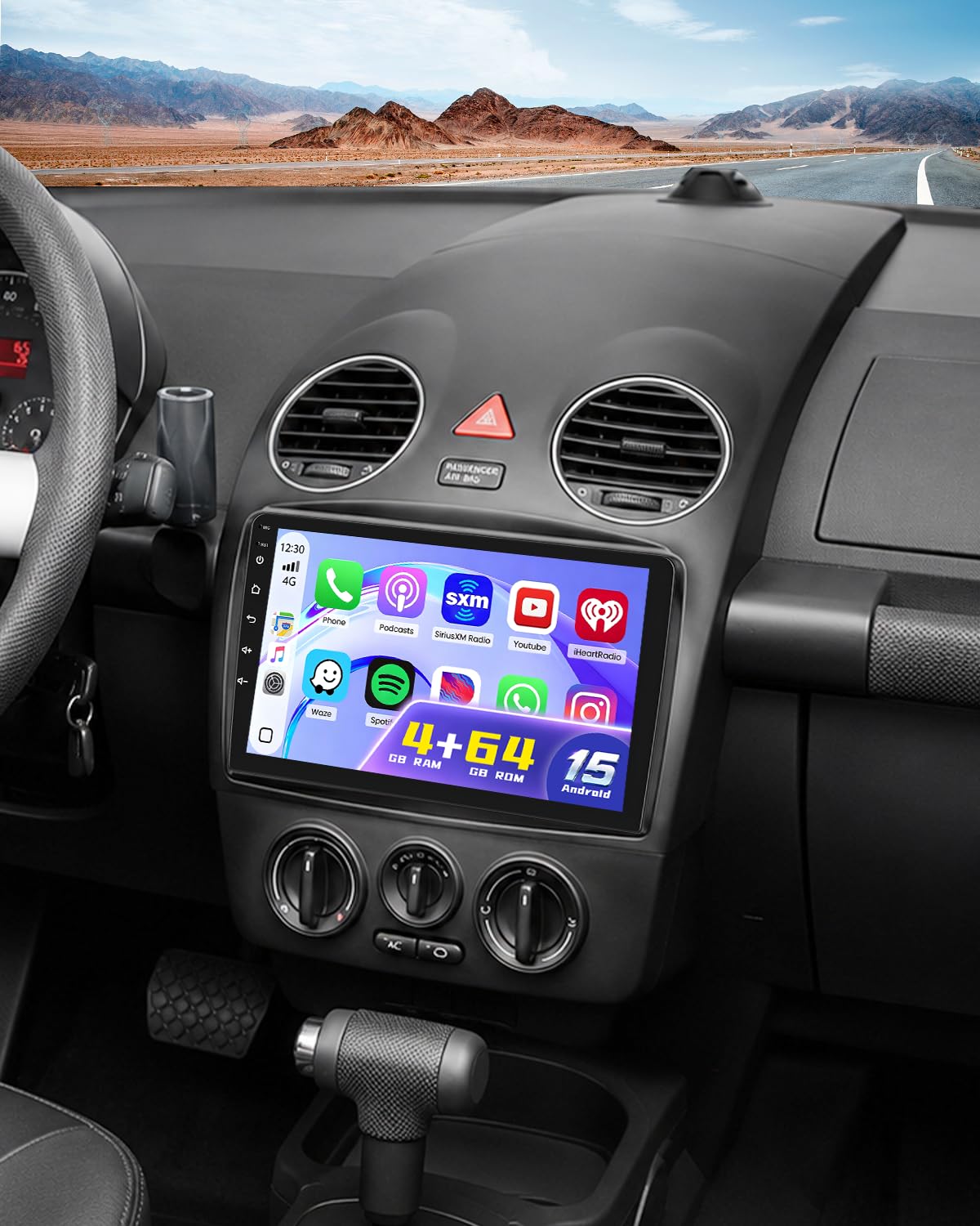 [DSP & EQ] 4+64G Android 15 Car Radio for VW Volkswagen Beetle 2004-2010