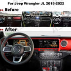 ASVEGE Dual Screens Android Car Stereo Radio for Jeep Wrangler JL 2018-2022