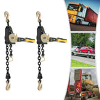 2 Pack Easy Ratchet Chain Binder, 3/8-1/2in, 6600lbs, G70 Chain