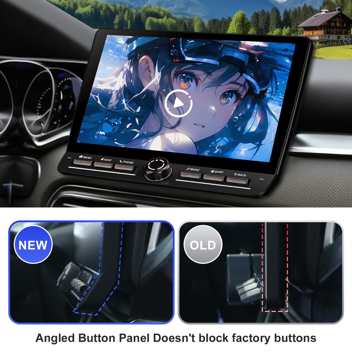 10.1" Android 14 Car Radio Stereo for Ford Fusion Mondeo Mustang 2009-2012