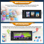 [4+64G] Android 15 Car Radio Stereo for Chevy Camaro 97-02,S10 98-02,Blazer 98-02,GMC Suburban 95-19,Yukon 95-02,Sonoma 98-02 with Carplay,6.86” Touchscreen Car Radio with WiFi,GPS,BT,FM/RDS,SWC,EQ